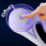 Retractable Dog Leash with Light – Durable, 3M & 5M Options